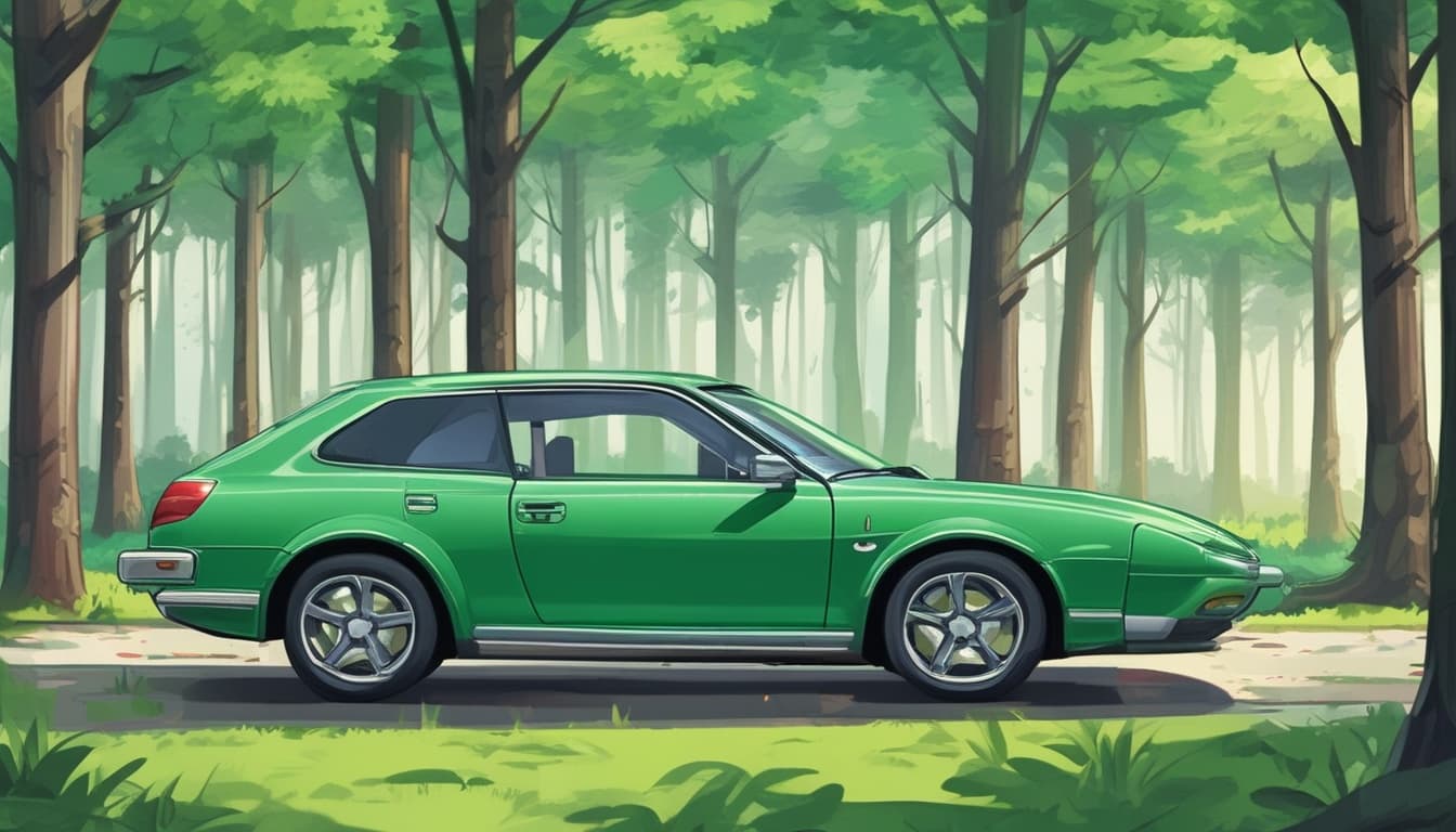 푸른 숲길을 달리는 자연 친화적 컨셉트 카