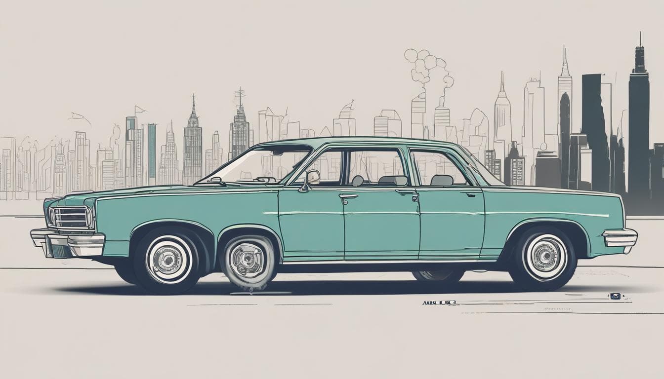 Image: A graphic illustrating the decline in vehicle emissions due to stricter regulations