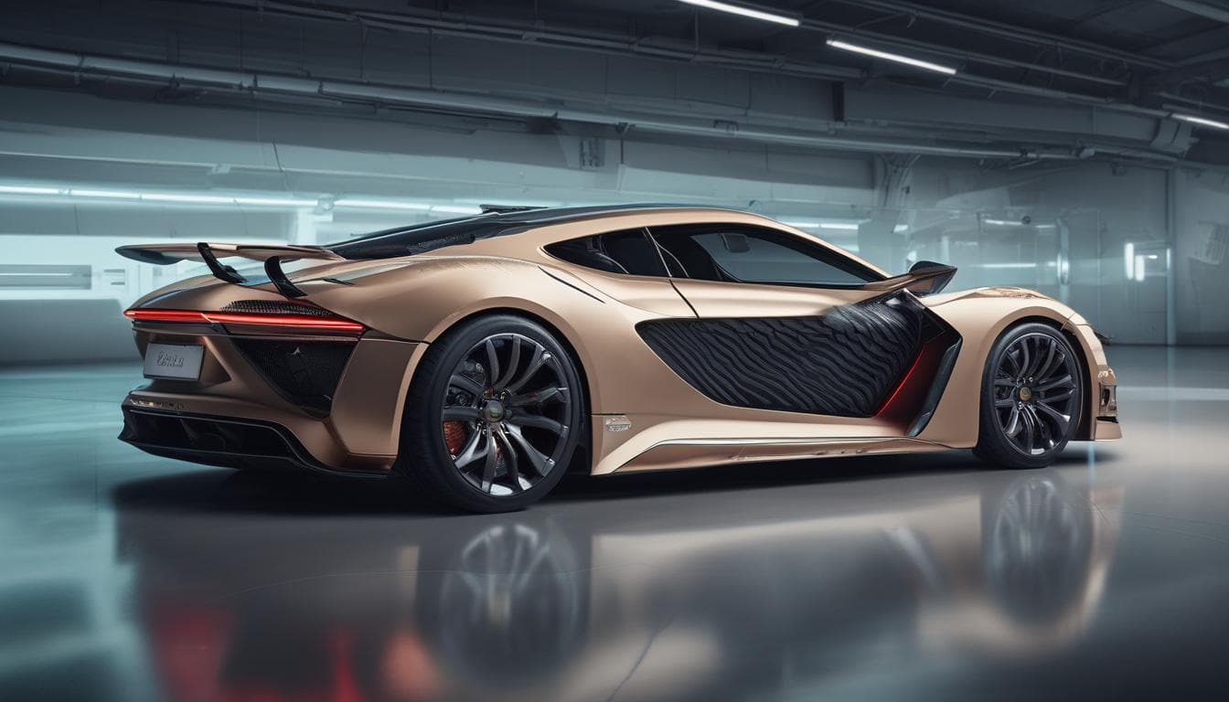 Immagine di un'auto con design aerodinamico