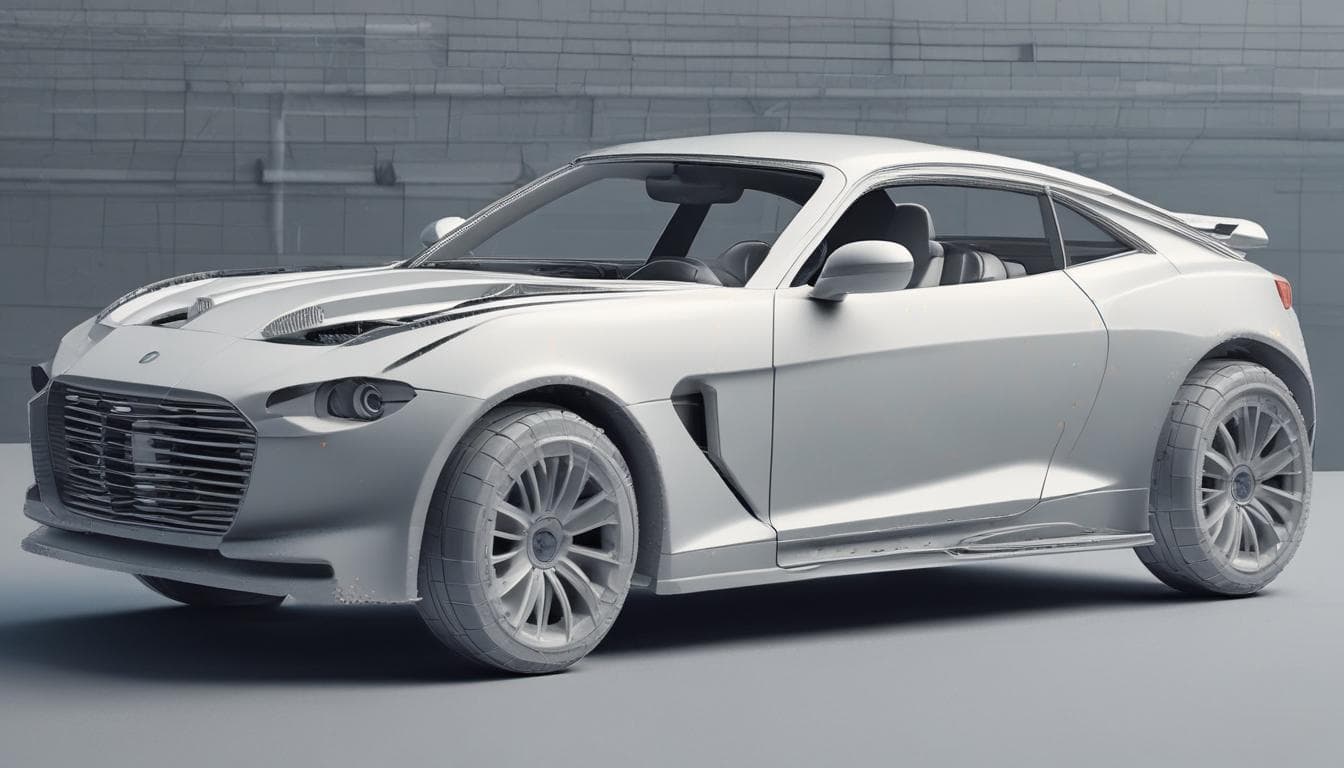 Image: A car part made from recycled materials using 3D printing